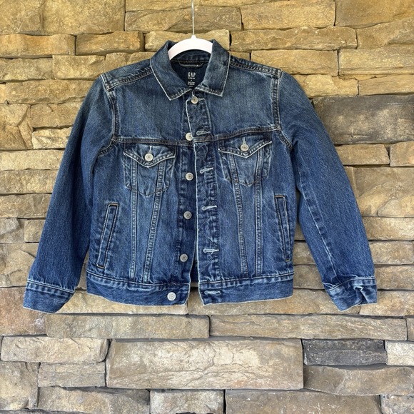 GAP For‎ Good Denim Jean Jacket Blue Girl's Size Medium - Picture 3 of 8